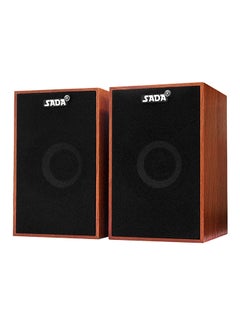SADA Bass Stereo Wooden Combination Speaker Brown/Black  - Image 1