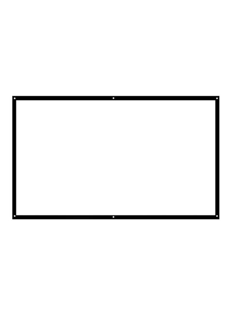 100-Inch Foldable Projector HD Screen H100 White