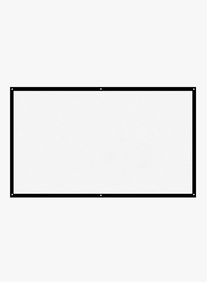 60-Inch Foldable Projector HD Screen H60 White  - Image 2