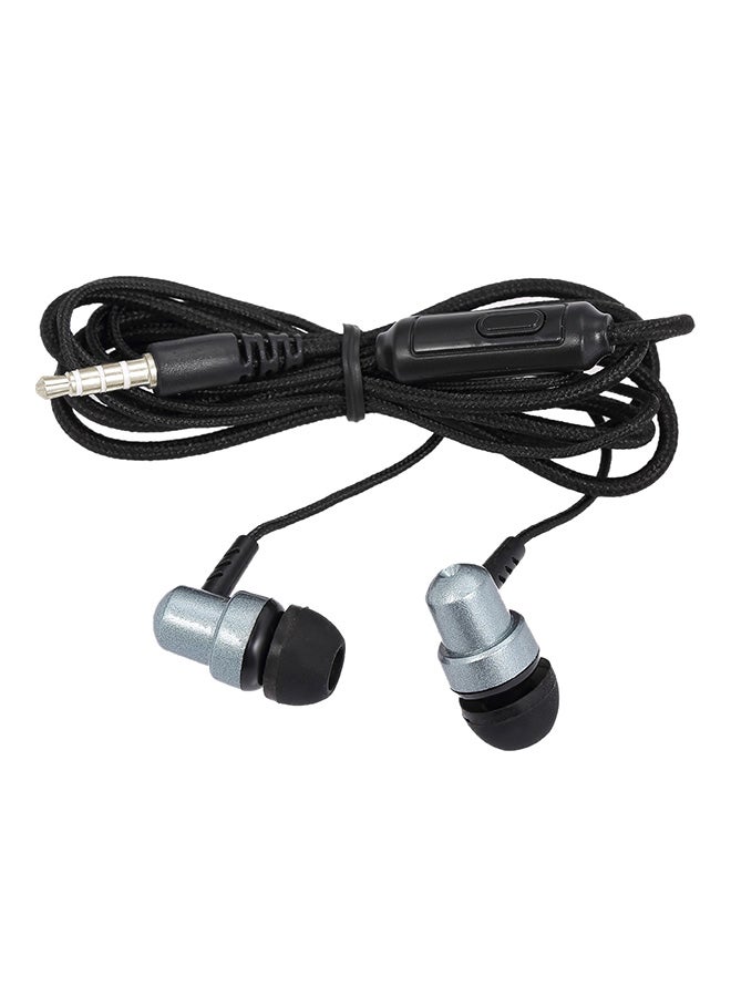 docooler Stereo In-Ear Earphone With Microphone Grey/Black - Image 1