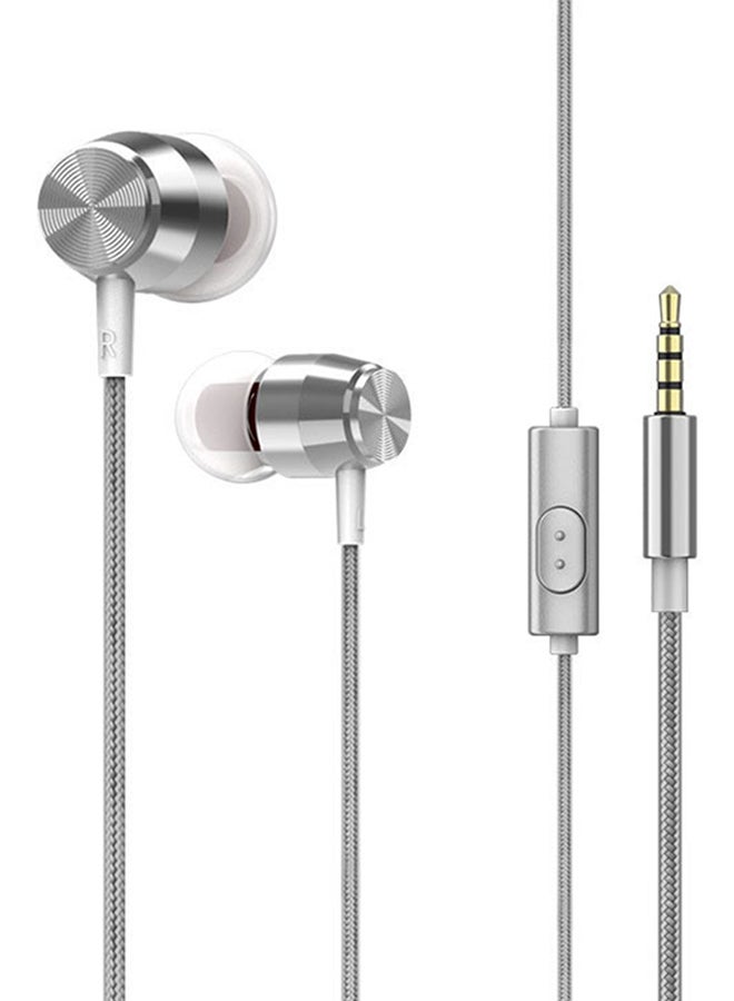 docooler Stereo In-Ear Earphone With Microphone Silver