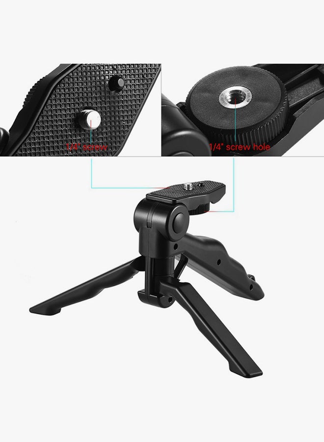 ANDOER - Mini Tabletop Tripod Stand Handheld Grip Stabilizer Black - Image 1