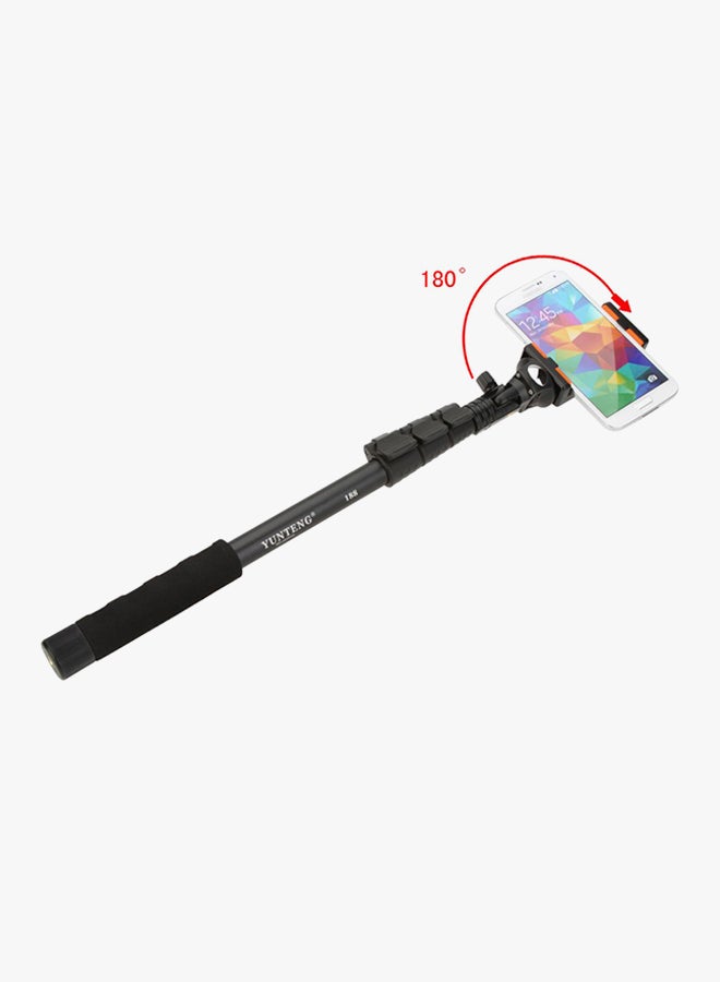 يونجتنج حامل أحادي ومحول بثلاثة مستويات قابل للمد والحمل باليد ومزوَّد بمشبك للهاتف برتقالي/أسود - Image 2