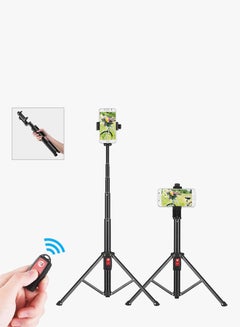 docooler Portable Selfie Stand Tripod With Remote Control Black  - Image 2