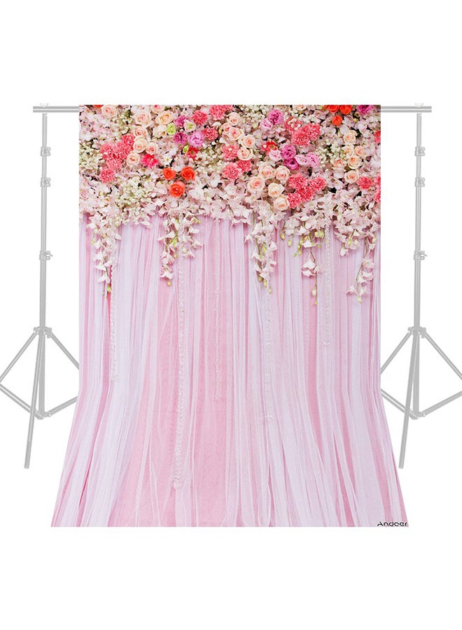 ANDOER Flower Photography Wedding Backdrop Background Multicolour  - Image 1