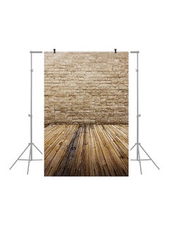 Brick Wall Wood Floor Pattern Studio Background Multicolour