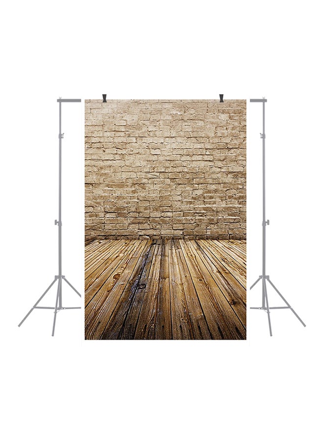 docooler - Brick Wall Wood Floor Pattern Studio Background Multicolour - Image 1