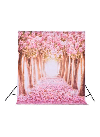 Romantic Flower Tree Road Pattern Printed Studio Background Multicolour - v1534514599/N16182890A_1