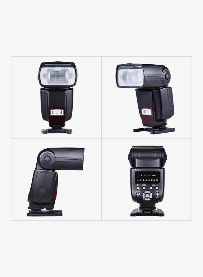 ANDOER Universal Flash Speedlite On-Camera With Adjustable LED Fill Light Black  - Image 3