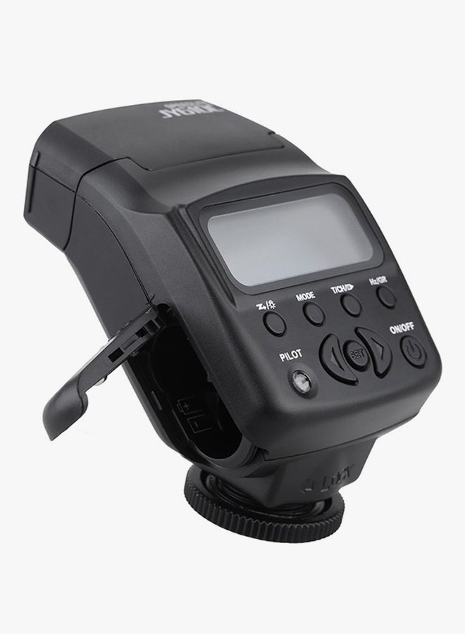 LCD E-TTL On-Camera Slave Speedlite Flash Light Black