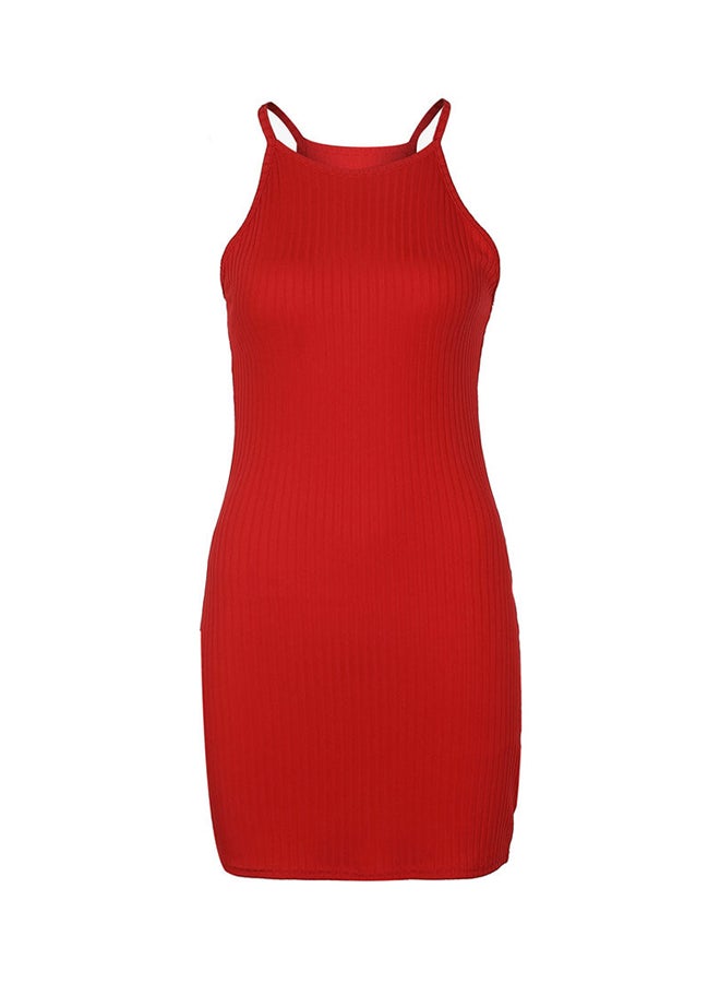 Sling Party Mini Dress Red - Image 1