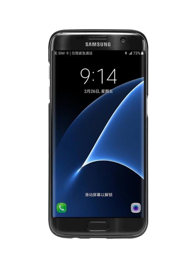 نيلكين غطاء حماية سوبر فروستيد غير لامع لهواتف سامسونج جالاكسي S7 إيدج أسود - Image 2