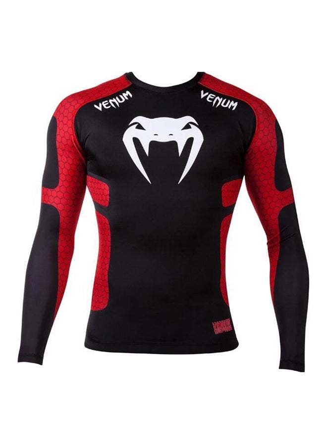 تيشيرت لحمل الأثقال طراز EKN0004 باللونين الأحمر و الأسود أحمر وأسود - Image 1