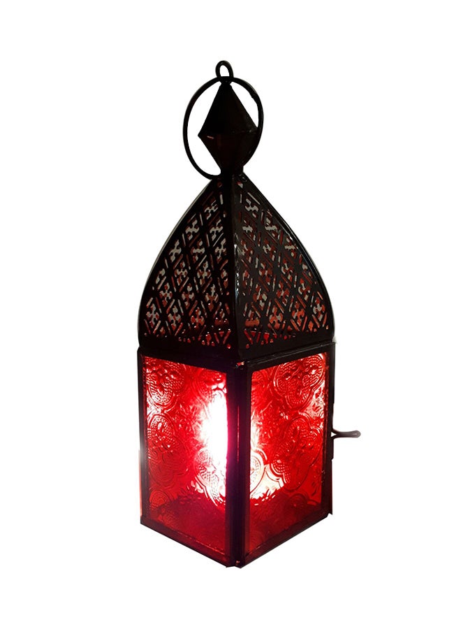 أنتيك ميوزيم Ramadan Arabic Hanging Candle Lantern Black 20cm  - Image 1