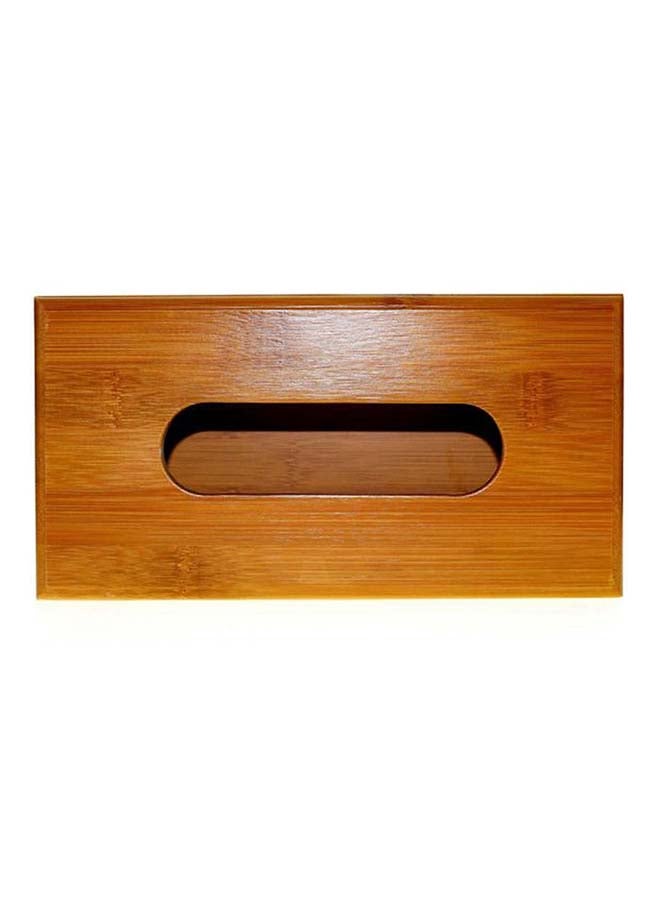 Liying Wooden Tissue Box Brown 8x11x33centimeter - Image 2
