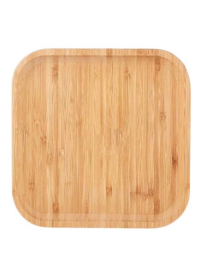 Liying Wooden Square Serveware Brown 2.5x20x20cm  - Image 1