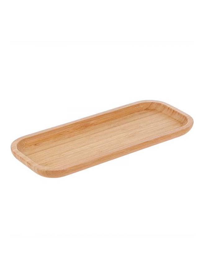 Liying Wooden Rectangle Serving Trays Brown 2.5x15x36cm  - Image 2