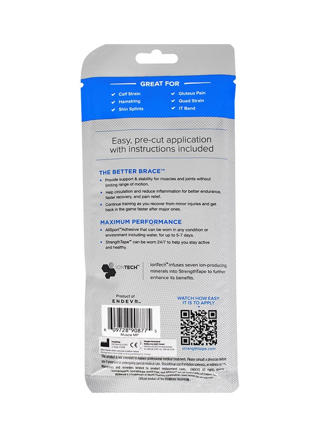 Iron Man Calf & Quad Strength Kinesiology Pre Cut Tape Pack - Image 3