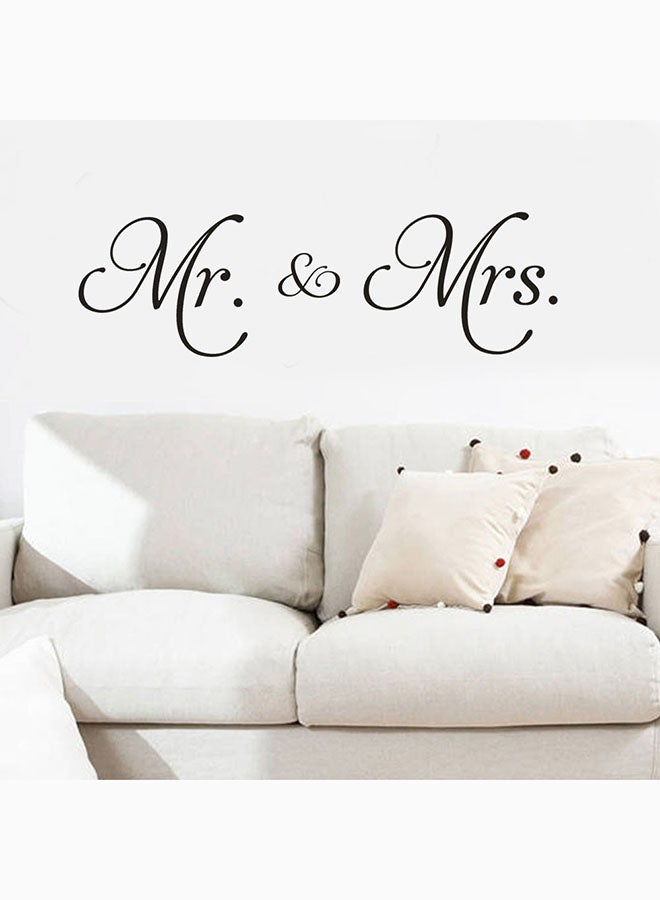 Mr And Mrs Wall Stickers Black 77x23cm - Image 3