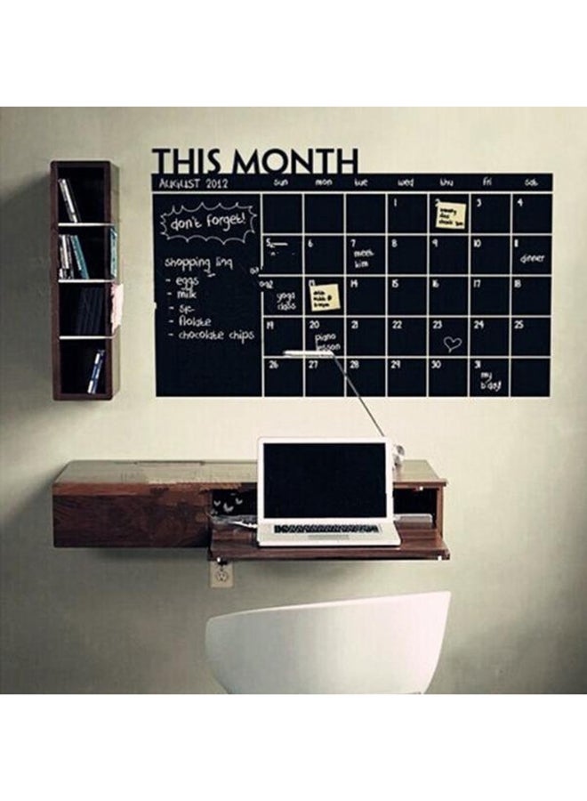 DIY Monthly Planner Chalkboard Wall Sticker Black 60x92cm - Image 4