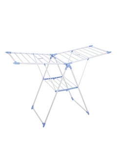 Generic Foldable Clothes Drying Stand Silver 156x62x98cm 