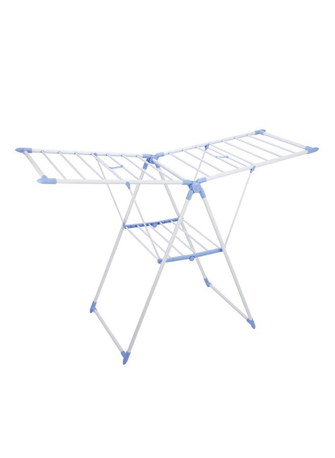 Foldable Clothes Drying Stand Silver 156x62x98cm 