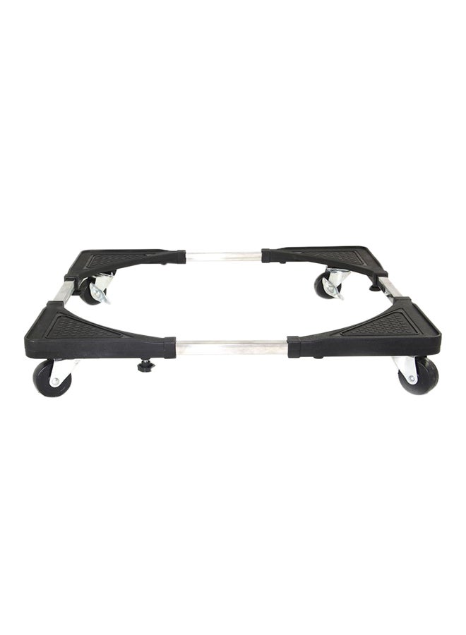 ليوستار إطار قاعدة متحركة قابلة للدوران 360 درجة أسود/فضي 70x70سم