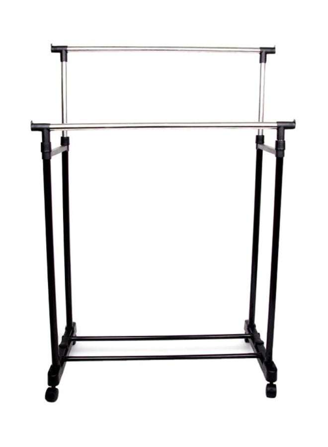 Foldable Aluminium Laundry Drying Rack Black/Silver