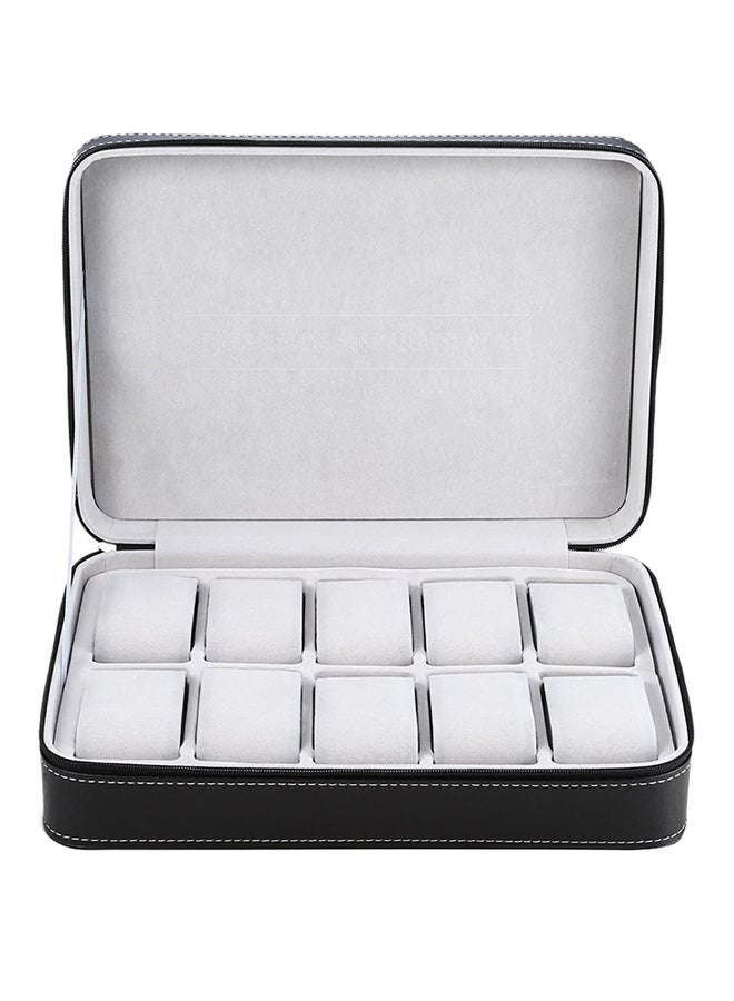 Generic - unisex 10 Grid PU Leather Travel Watch Organizer - Image 1