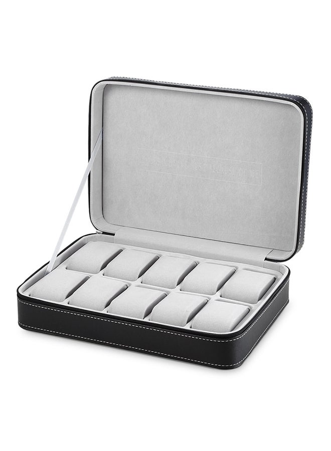Generic - unisex 10 Grid PU Leather Travel Watch Organizer - Image 1