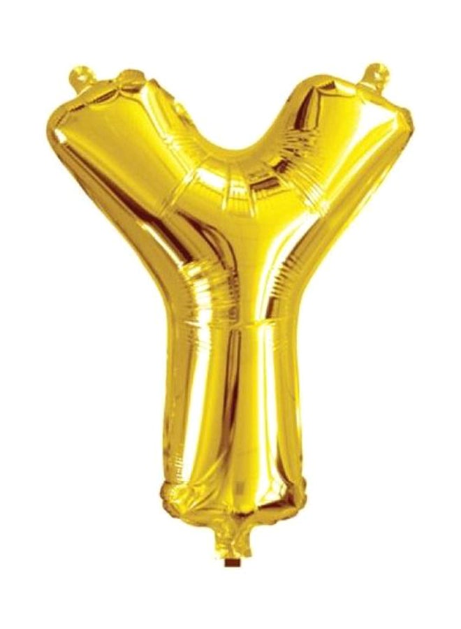 Goldedge Alphabet Y Shaped Foil Balloon 32inch