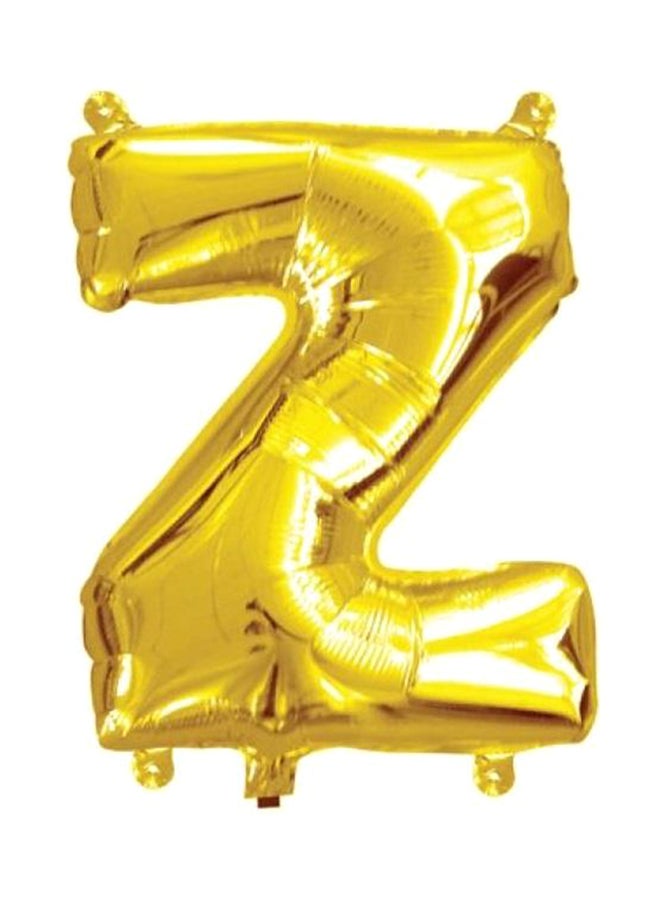Goldedge Alphabet Z Shaped Decorative Foil Balloon 32inch