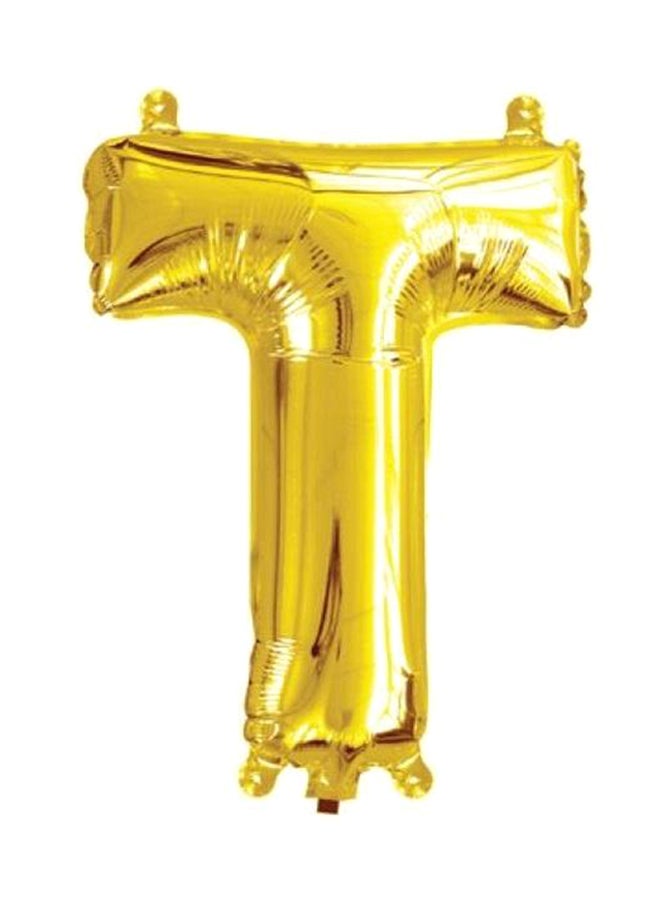 Goldedge Letter T Foil Balloon 32inch
