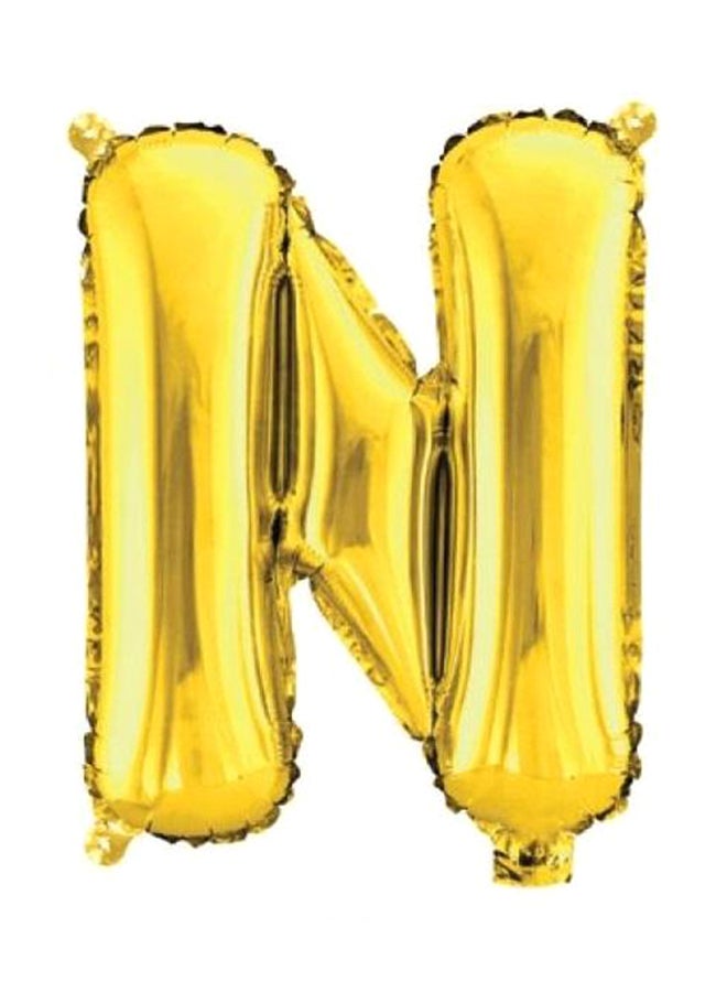 Goldedge N Shaped Decorative Foil Balloon 32inch