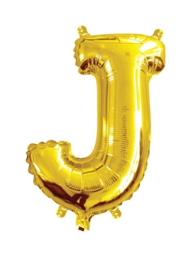Goldedge J Shaped Foil Balloon 15x15x5cm