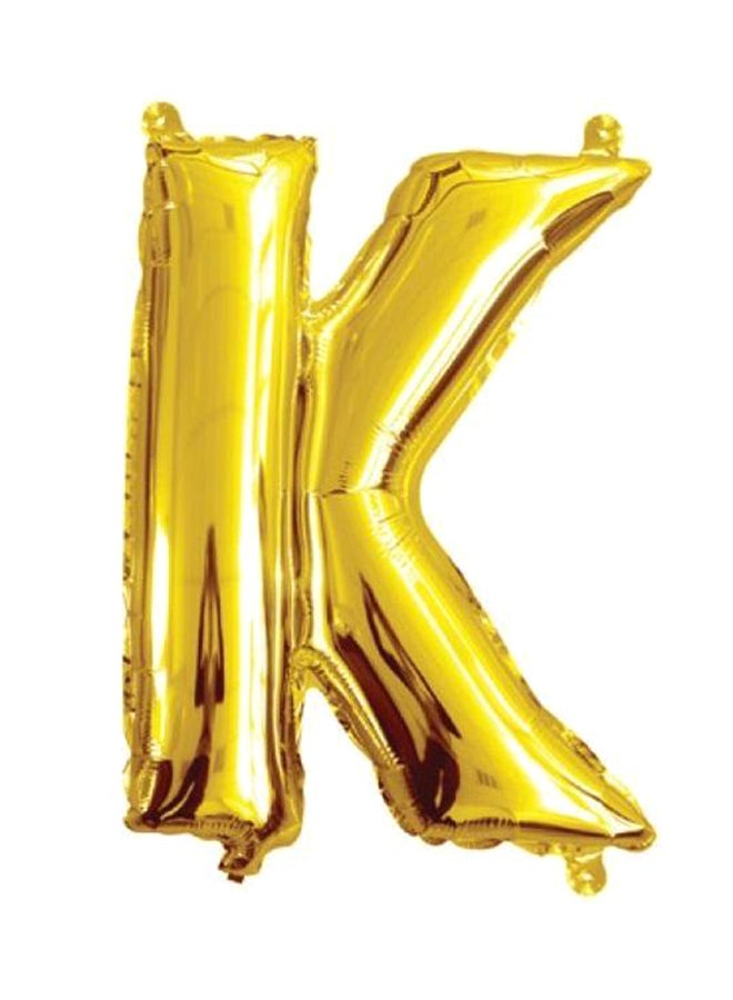 Goldedge Alphabate K Shaped Foil Balloon 32inch