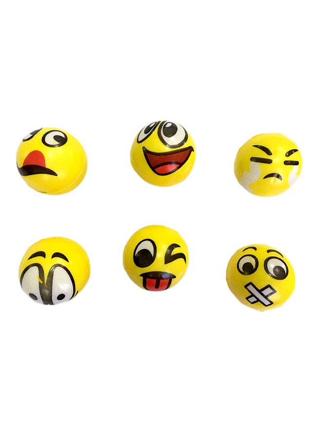Emporia 6-Piece Smiley Face Stress Ball Set 5grams 