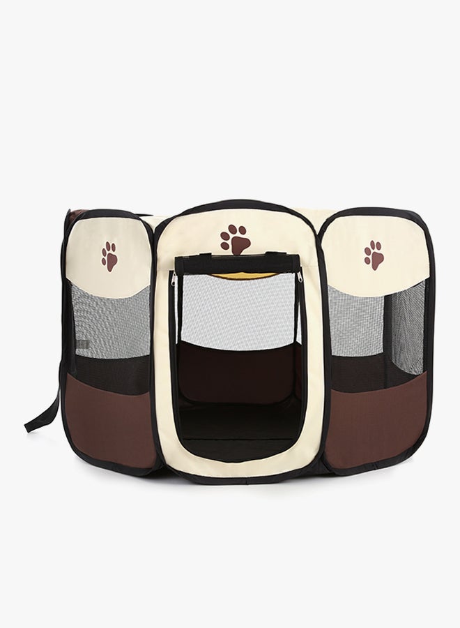Carno Portable Pet House Brown/Black/Beige  - Image 2