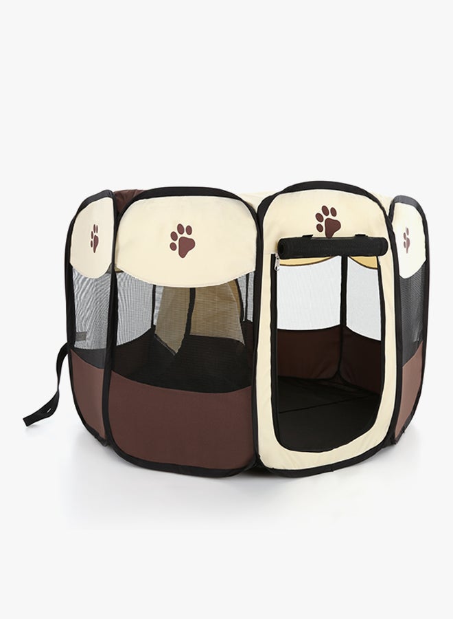 Carno Portable Pet House Brown/Black/Beige  - Image 3