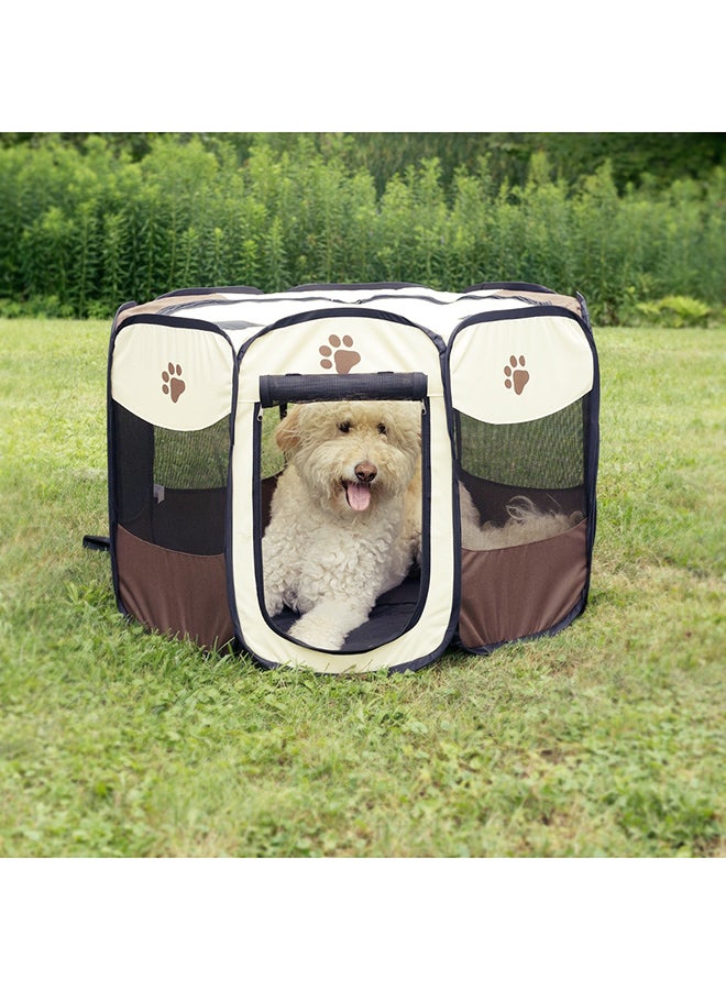 Carno Portable Pet House Brown/Black/Beige  - Image 4