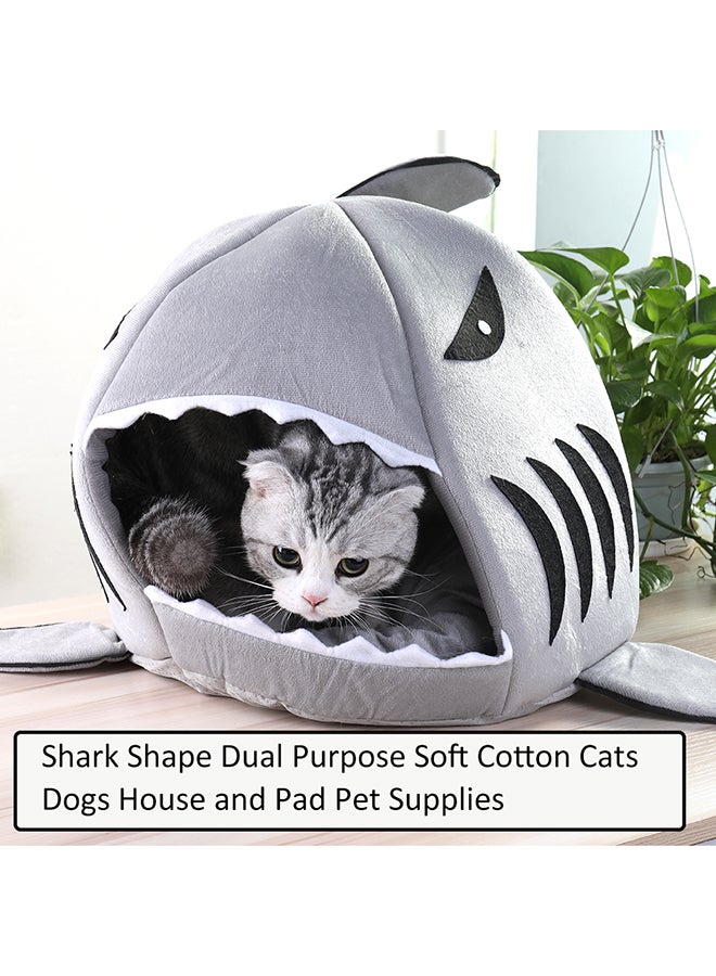 Shark Shape Pet House Grey - v1534856606/N16437699A_3