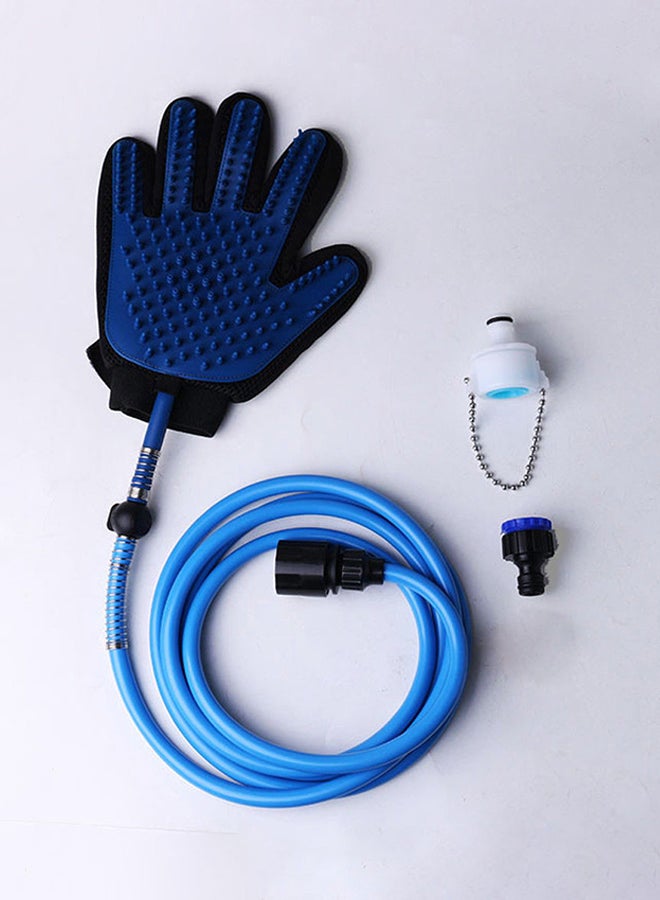 Carno Pet Shower Grooming Glove Blue/Black - Image 3