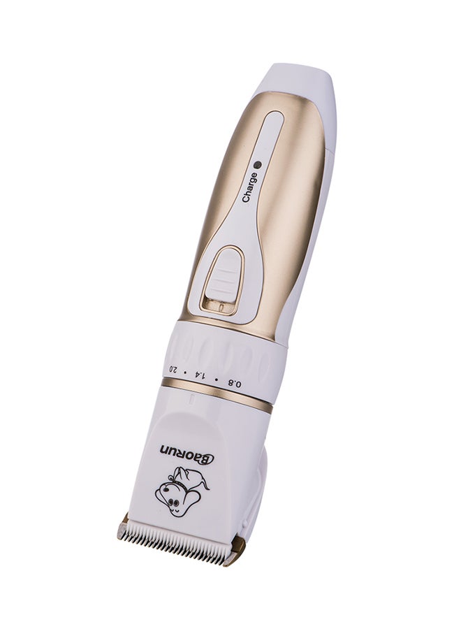 Carno Rechargeable Pet Hair Trimmer White/Gold - Image 2