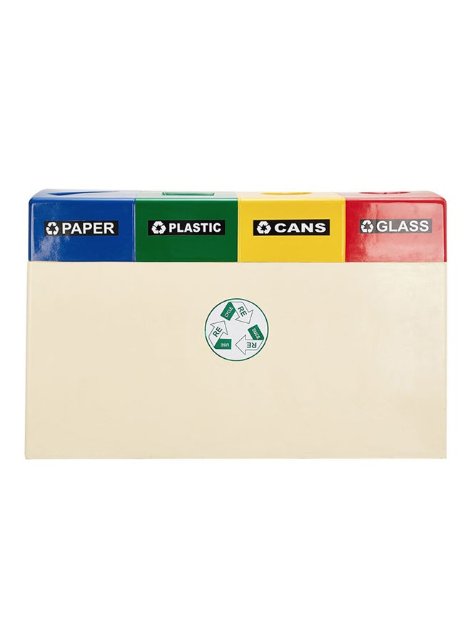 4 In 1 Recycle Bin Multicolour