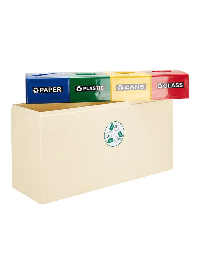 4 In 1 Recycle Bin Multicolour