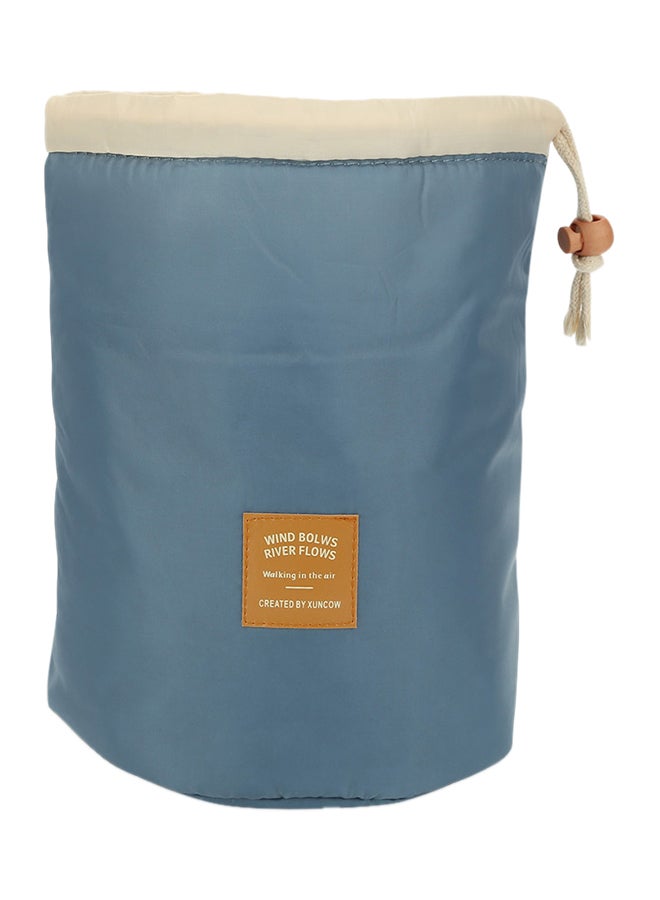 Barrel Shaped Storage Bag OSB1740623 Blue/Beige - Image 1