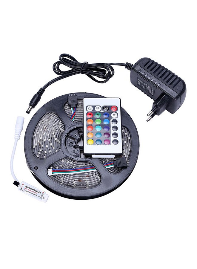 LED Light Strip With Infrared Remote Control Black/White 5meter - Image 1