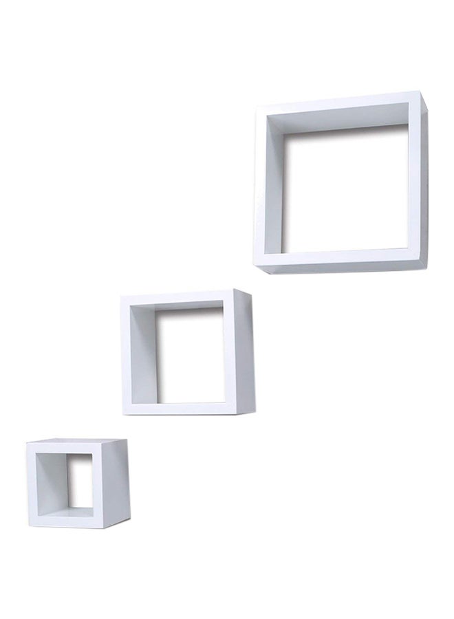 VidaHome 3-Piece Shelf Set White 