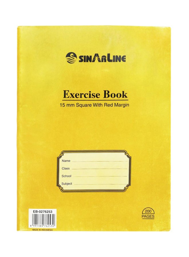 paperline 200-Sheet Exercise Book Yellow - Image 1