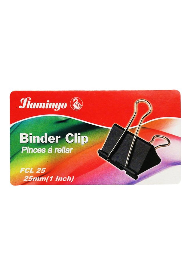 Flamingo Binder Clip Black - Image 1